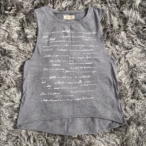 High low sleeveless top